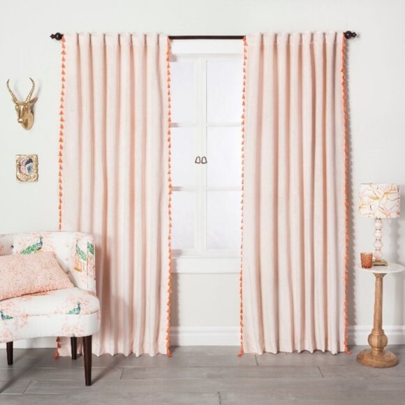 Opalhouse light filtering velvet curtain - Picture 1 of 8